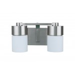 District 2 Light Vanity in Brushed Polished Nickel