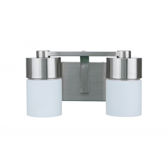 District 2 Light Vanity in Brushed Polished Nickel