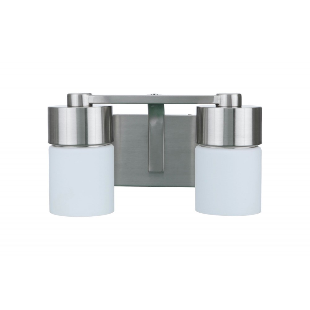 District 2 Light Vanity in Brushed Polished Nickel