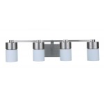 District 4 Light Vanity in Brushed Polished Nickel