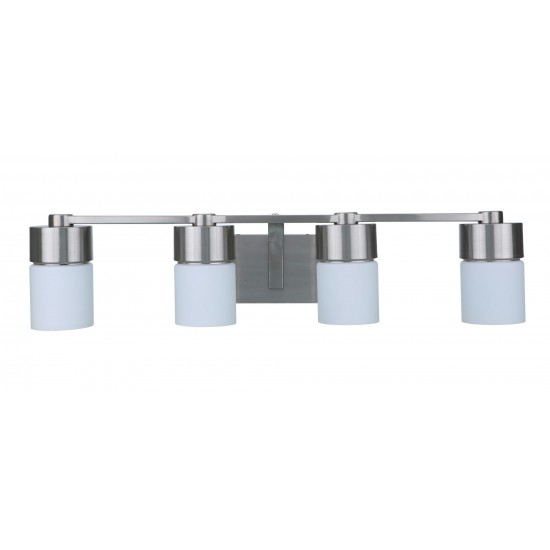 District 4 Light Vanity in Brushed Polished Nickel