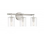 Hailie Vanity 3 Light Satin Nickel