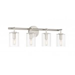 Hailie Vanity 4 Light Satin Nickel