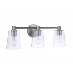 Emilio 3 Light Vanity in Brushed Polished Nickel