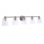 Emilio 5 Light Vanity in Brushed Polished Nickel