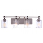 Romero Vanity 4 Light, Brushed Polished Nickel