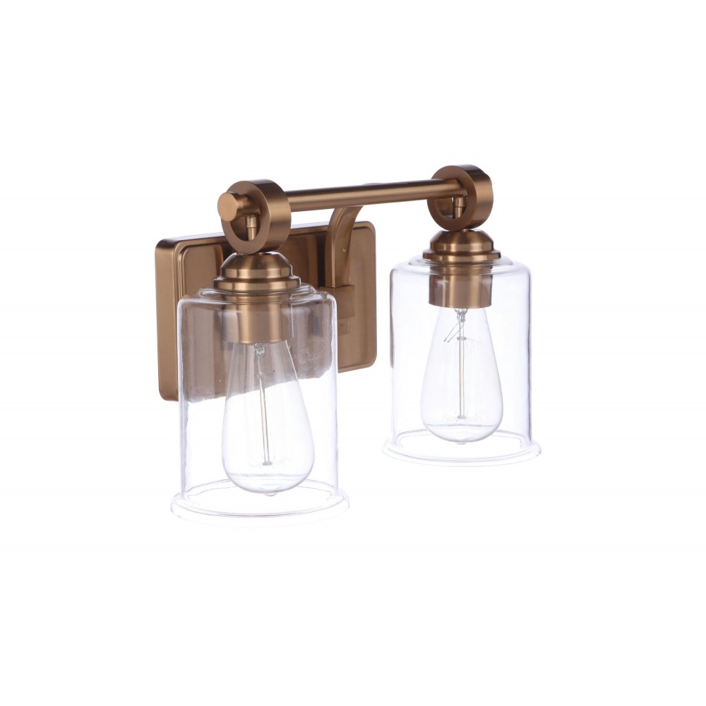 Romero Vanity 2 Light Satin Brass