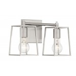 Dunn Vanity 2 Light Brushed Nickel