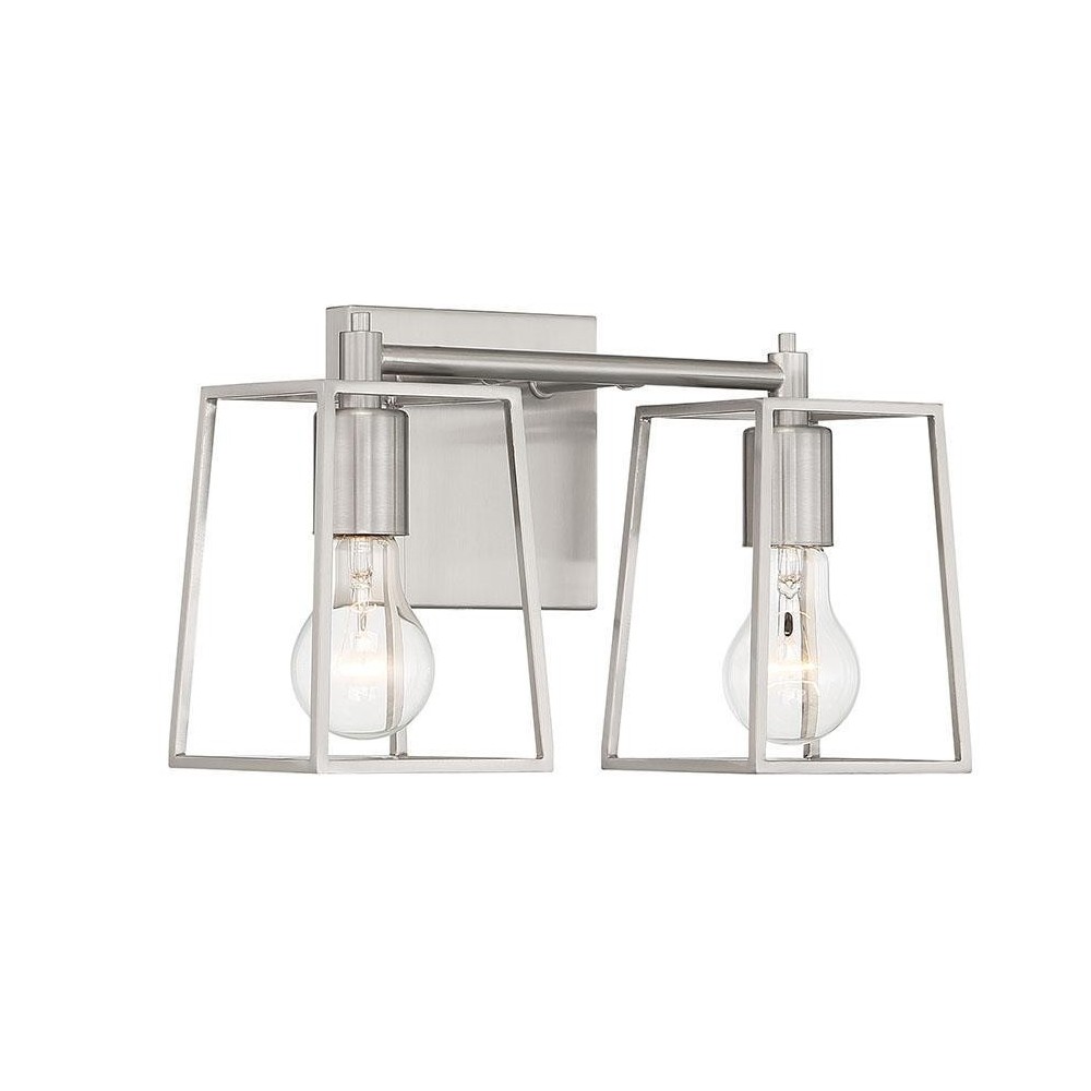 Dunn Vanity 2 Light Brushed Nickel