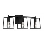 Dunn Vanity 3 Light Flat Black