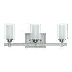 Celeste 3 Light Vanity in Brushed Polished Nickel