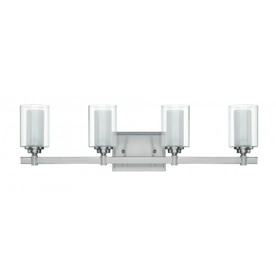 Celeste 4 Light Vanity in Brushed Polished Nickel