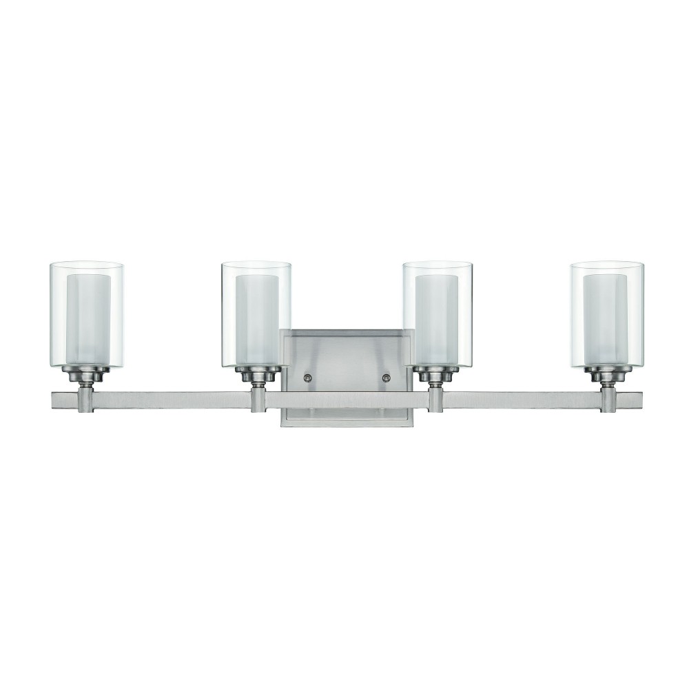 Celeste 4 Light Vanity in Brushed Polished Nickel