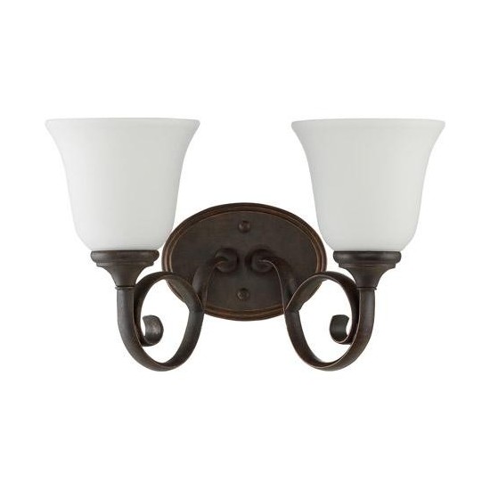 Barrett Place 2 Light Vanity in Mocha Bronze, 24202-MB-WG