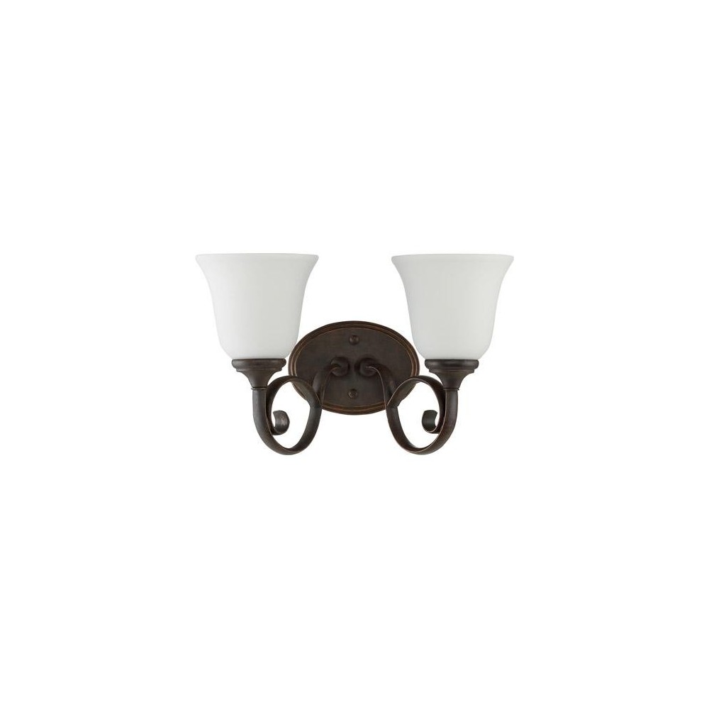 Barrett Place 2 Light Vanity in Mocha Bronze, 24202-MB-WG