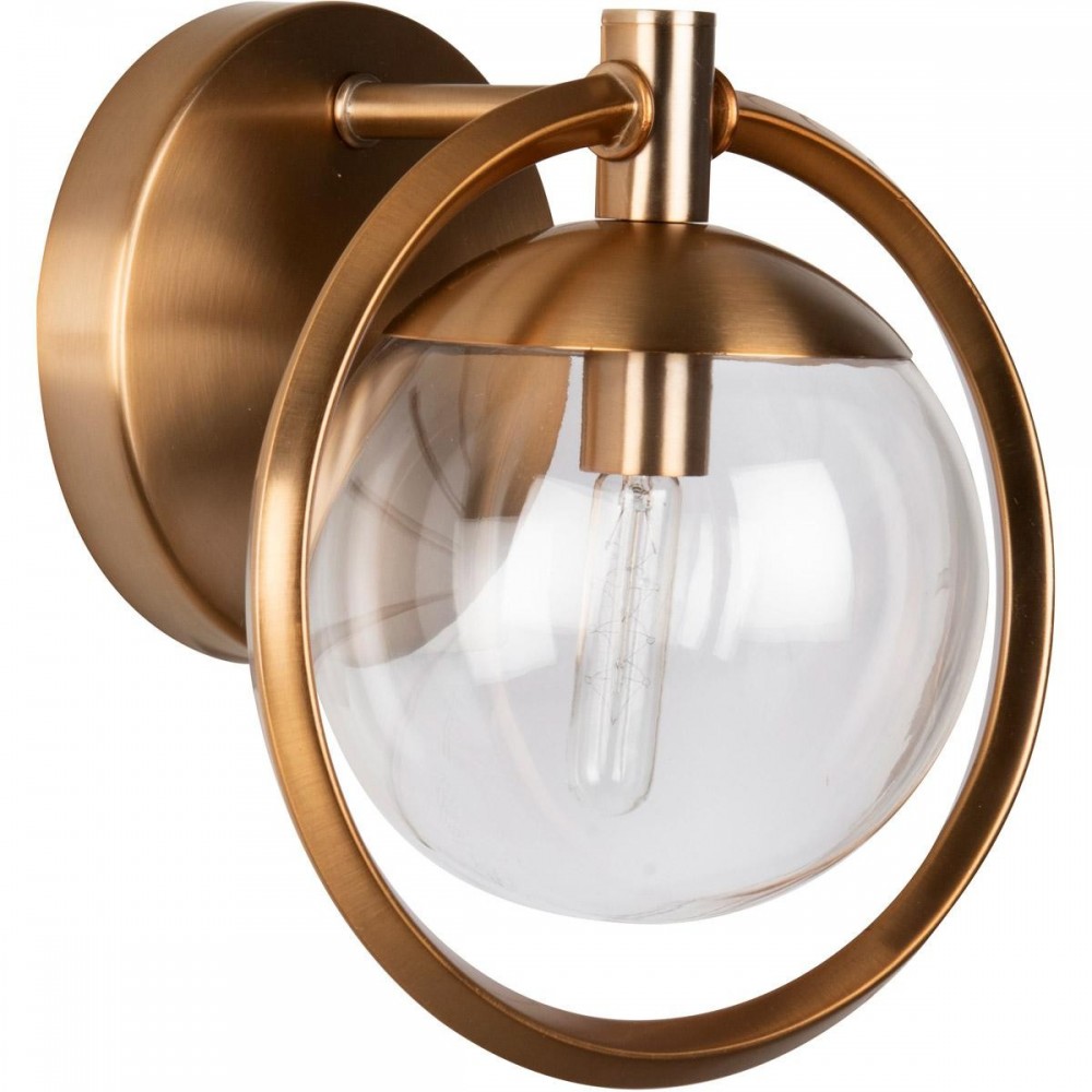 Piltz 1 Light Vanity in Satin Brass