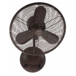 14" Bellows I Ceiling Fan in Aged Bronze Textured
