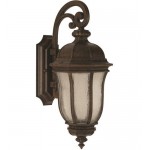 Harper 2 Light Medium Wall Mount in Peruvian Bronze with Clear Seeded Glass