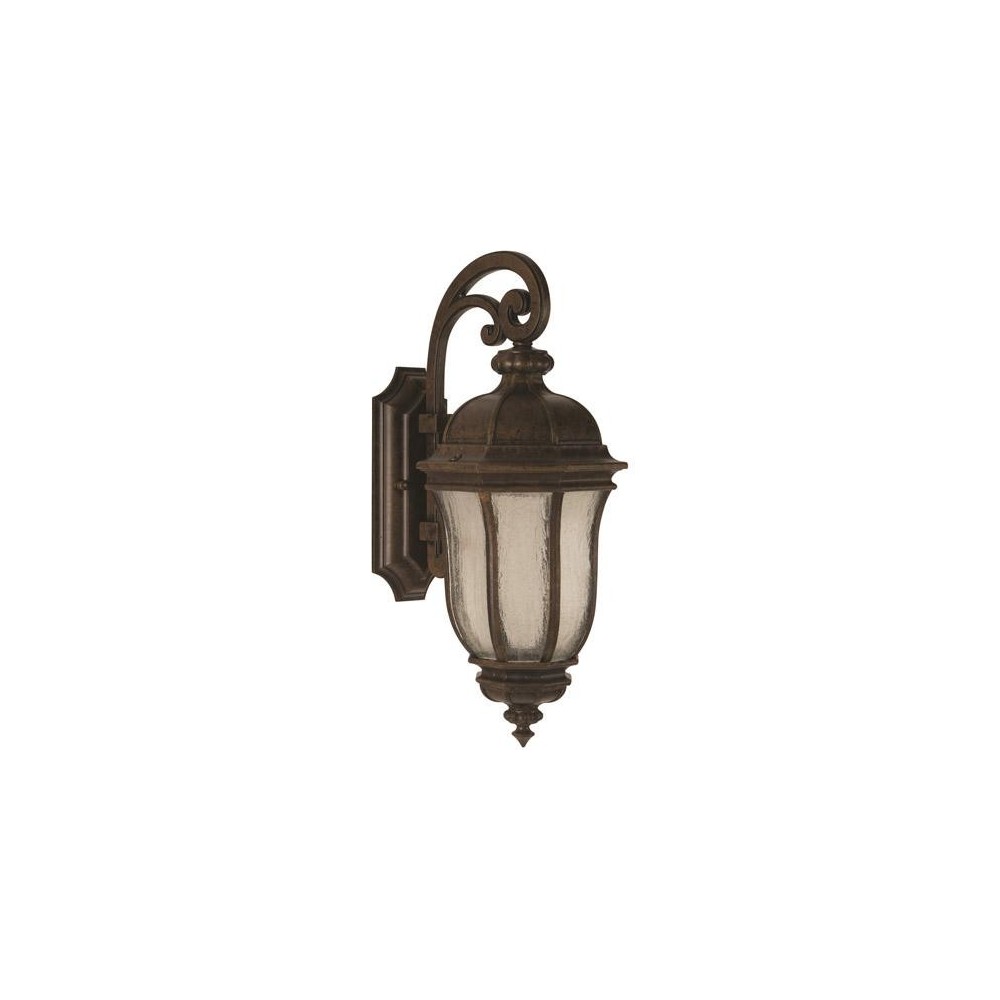 Harper 2 Light Medium Wall Mount in Peruvian Bronze with Clear Seeded Glass