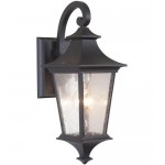 Argent II 1 Light Small Wall Mount in Midnight with Clear Seeded Glass