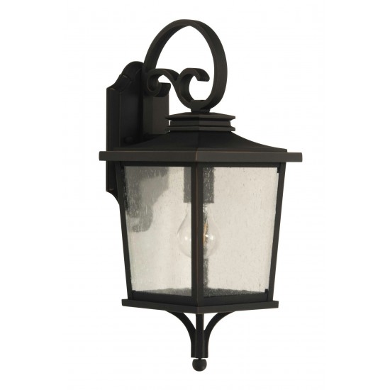 Tillman Small 1 Light Outdoor Lantern in Textured Matte Black