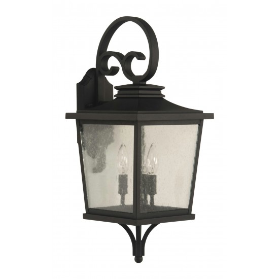 Tillman Medium 3 Light Outdoor Lantern in Textured Matte Black