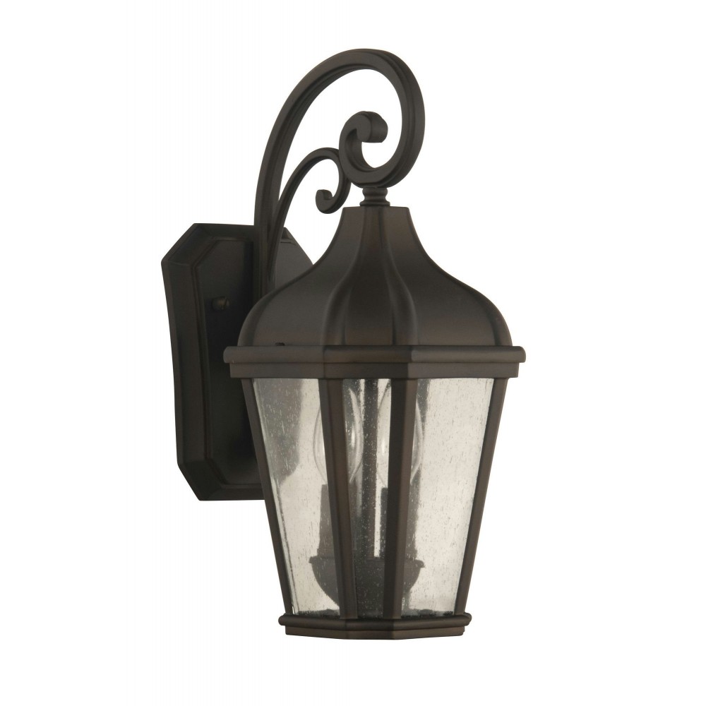 Briarwick Medium 2 Light Outdoor Lantern in Textured Matte Black