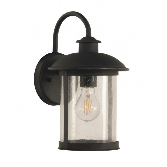 O'Fallon Small 1 Light Outdoor Lantern in Dark Bronze Gilded