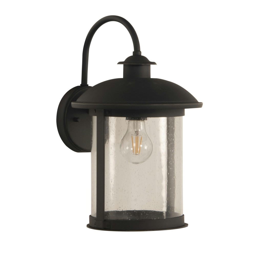 O'Fallon Medium 1 Light Outdoor Lantern in Dark Bronze Gilded