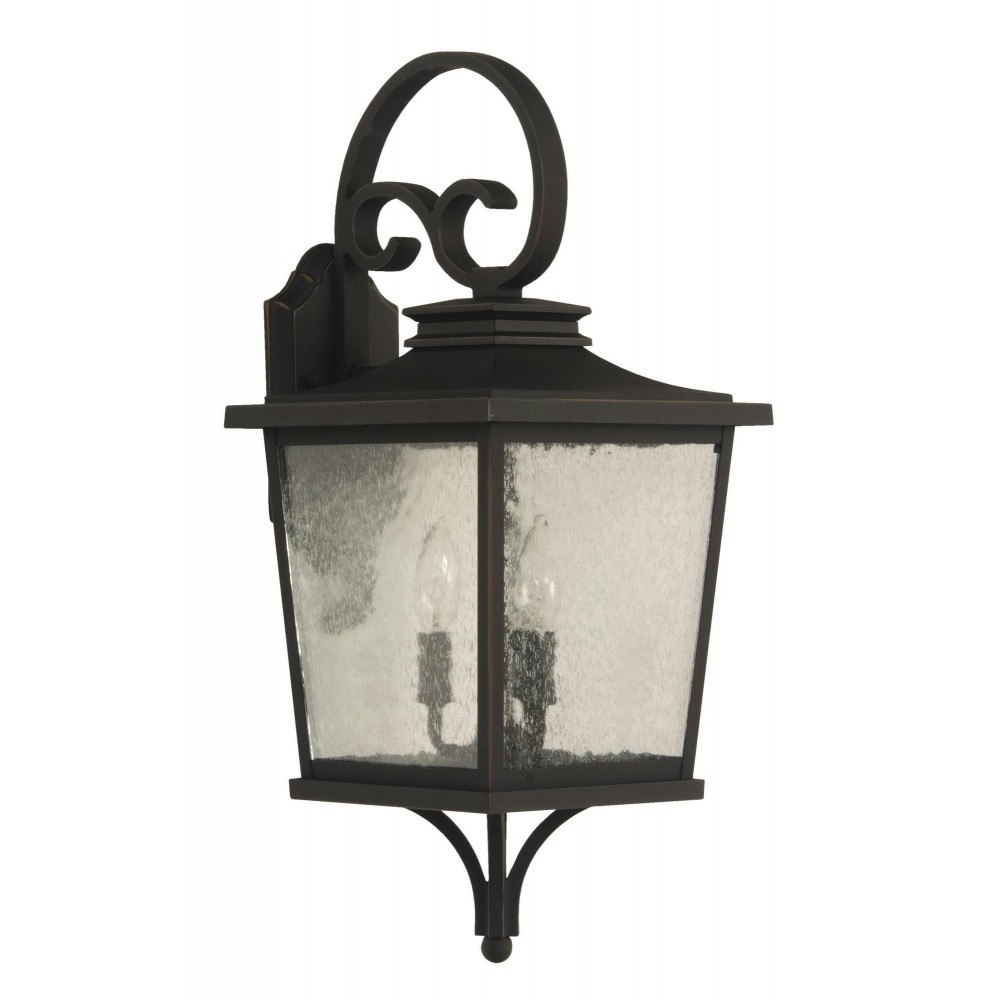 Tillman Medium 3 Light Outdoor Lantern in Dark Bronze Gilded