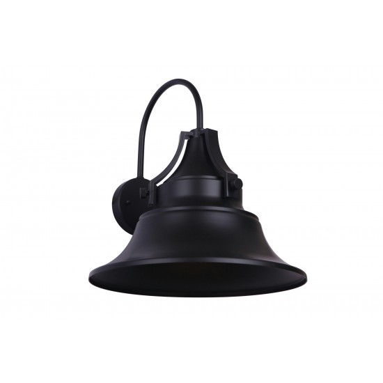 Union 1 Light Large Wall Mount in Midnight with Metal Shade