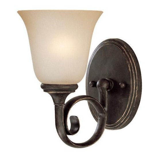 Barrett Place Wall Sconce 1 Light Metropolitan Bronze, 24201-MB