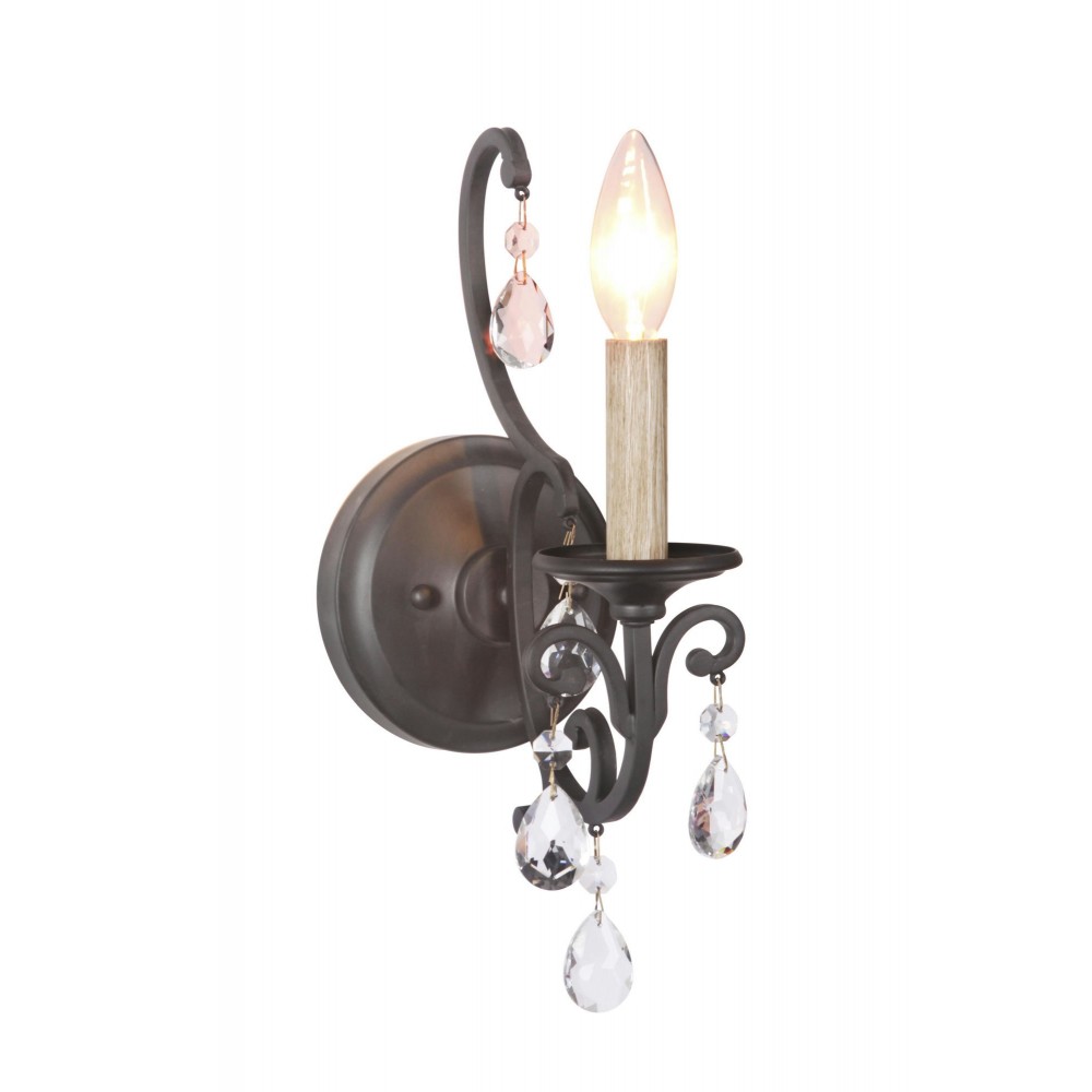 Bentley Wall Sconce 1 Light Matte Black