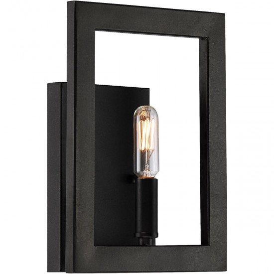 Portrait Wall Sconce 1 Light Espresso