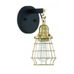 Flat Black - Satin Brass, 50601-FBSB