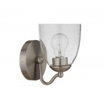 Hillridge 1 Light Wall Sconce, Brushed Polished Nickel