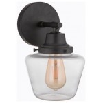 Essex 1 Light Wall Sconce, Flat Black