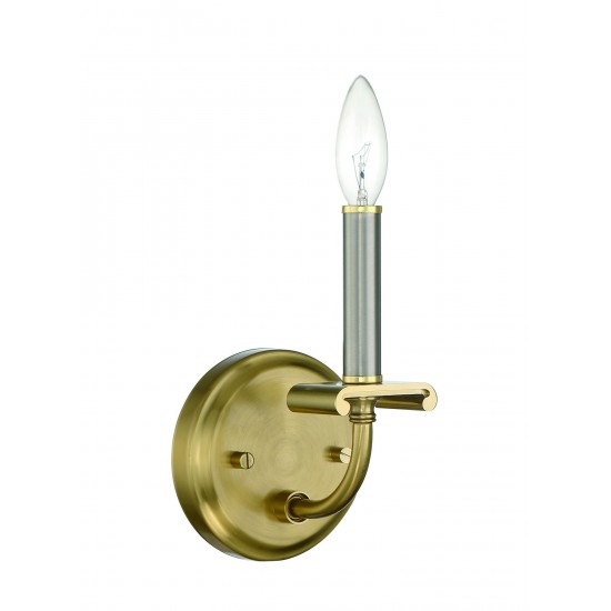 1 Light Wall Sconce, 54861-BNKSB