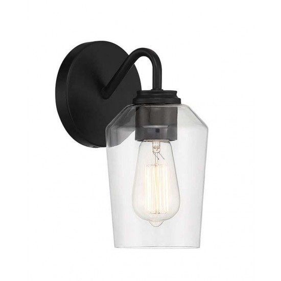 Shayna Wall Sconce 1 Light Flat Black