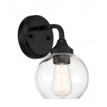 Glenda Wall Sconce 1 Light Flat Black