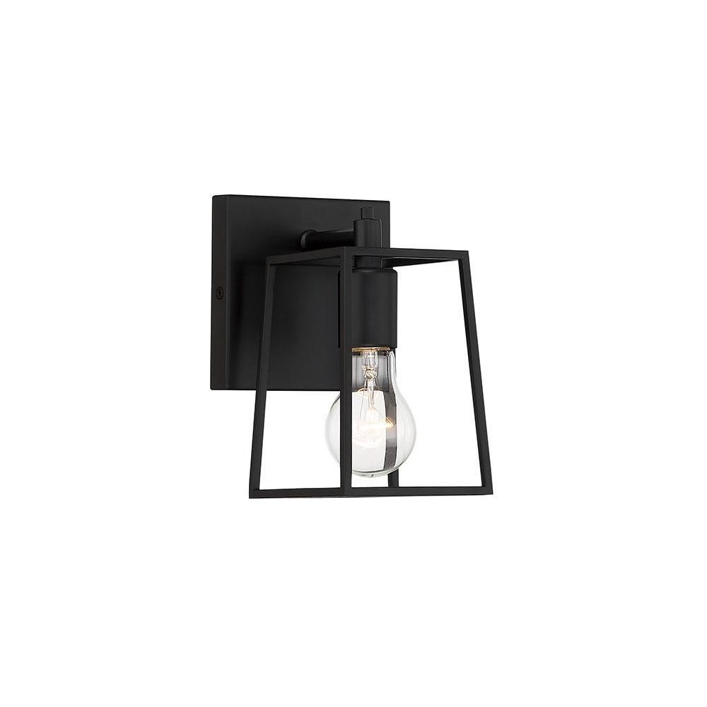 Dunn Wall Sconce 1 Light Flat Black