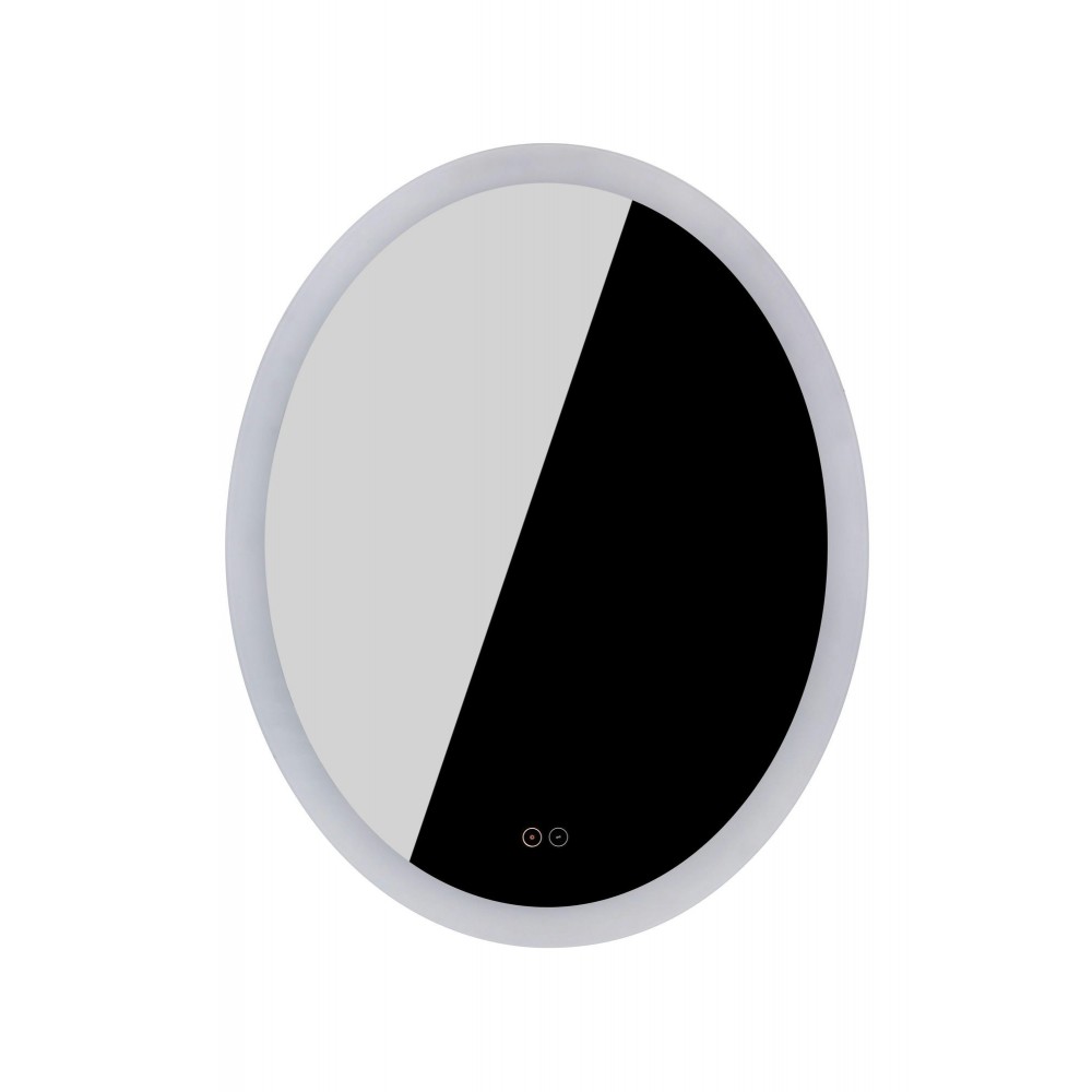 30” x 24” x 1.8” Oval LED Mirror with defogger, dimmer, 3CCT 3000K, 4000K, 5000K