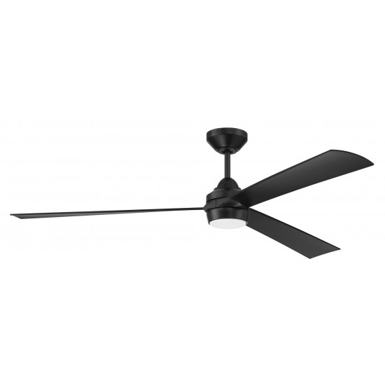 60" Sterling Fan, Flat Black Finish, Blades Included