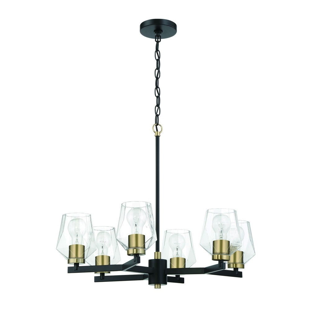 Avante Grand 6 Light Chandelier - FBSB