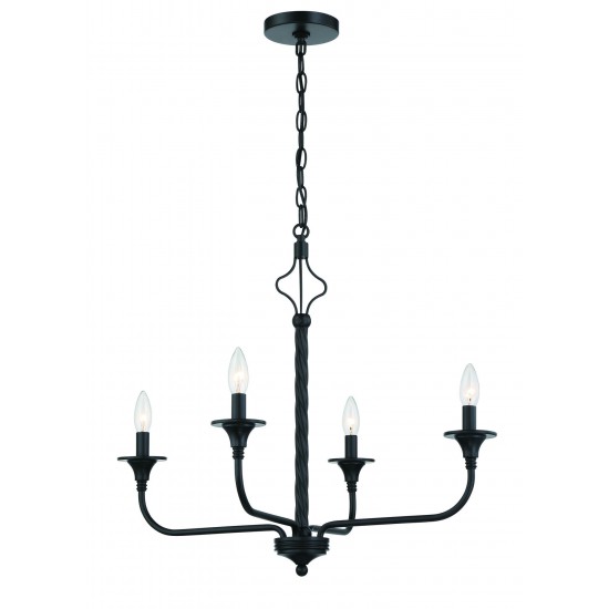 Jolenne 4 Light Chandelier - FB