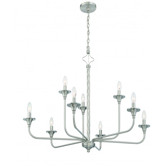 Jolenne 9 Light Two-Tier Chandelier - BNK