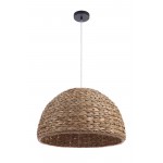 Natural Pendant 1 Light Woven Sea Grass Dome, 22" W x 13.75" H