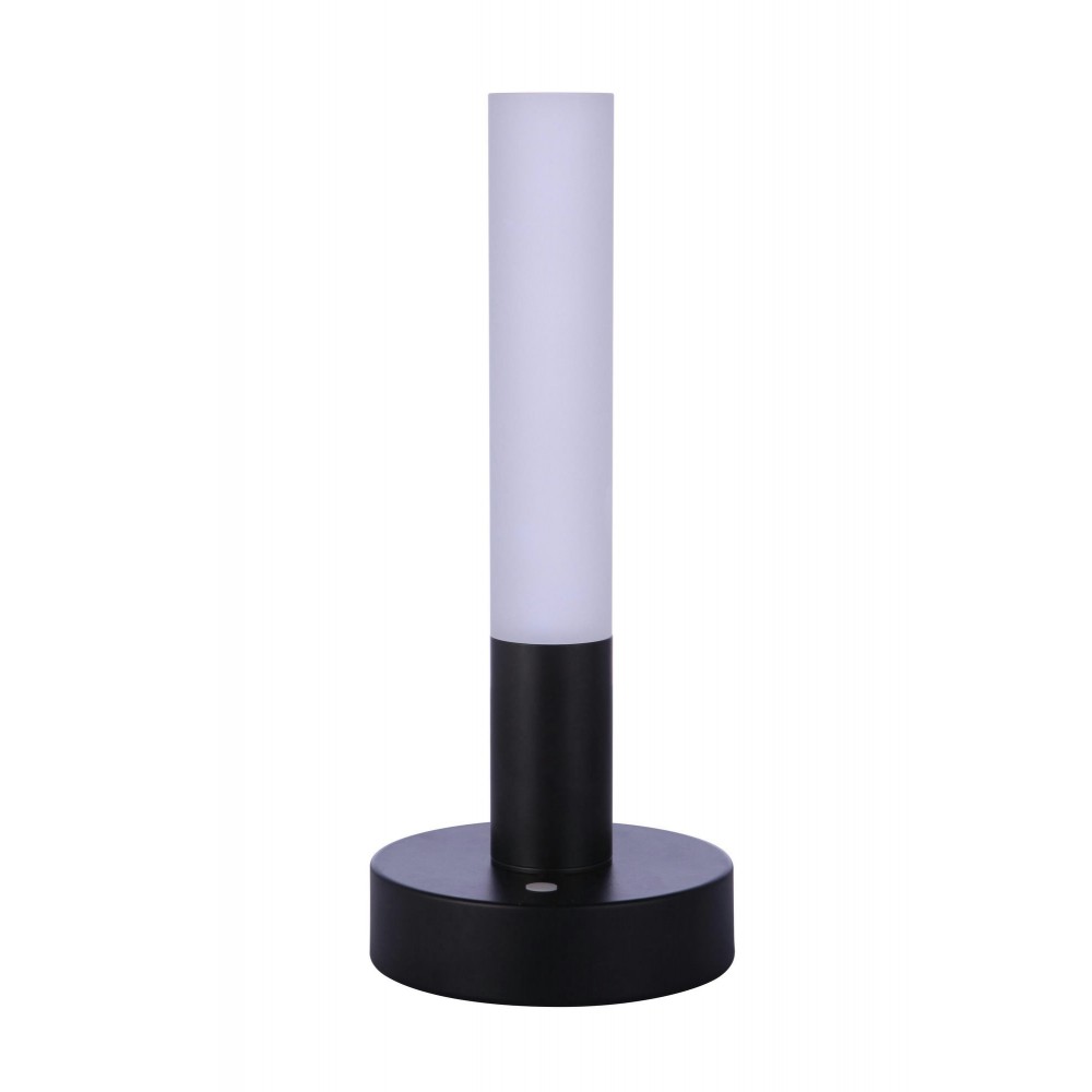 Indoor Rechargeable Dimmable LED Cylinder Portable Lamp with Glass Shade, FB