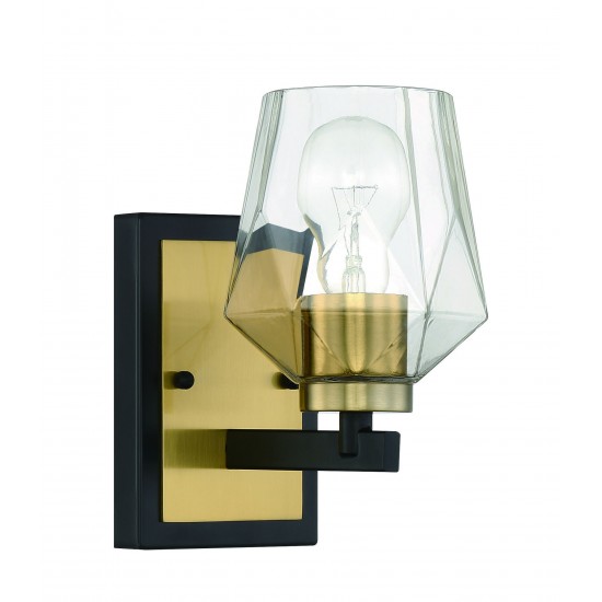 Avante Grand 1 Light Sconce - FBSB , Damp rated