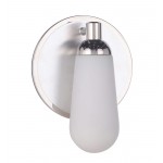 Riggs 1 Light Wall Sconce, Brushed Polished Nickel / Polished Nickel, Damp Rated